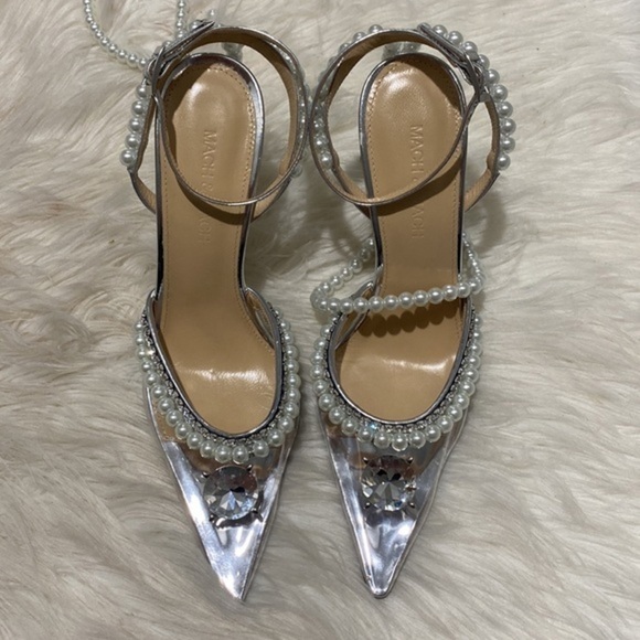 New Mach & Mach‎ Diamond of Elizabeth Imitation Pearl pointed toe pump size 36EU - Picture 15 of 15